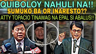 MATAPOS MAHULI SI QUIBOLOYATTYTOPACIO TINAWAG NA EPAL SI DILGBENHUR ABALOS‼️ INARESTO OR SUMUKO❓ [upl. by Landan]