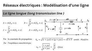 Ep04  Réseaux Électriques  Modélisation dune Ligne Longue Long Transmission Line [upl. by Yoccm]