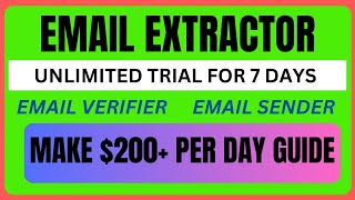 Best Email Extractor Software 2024Make 200 Per Day [upl. by Younger520]