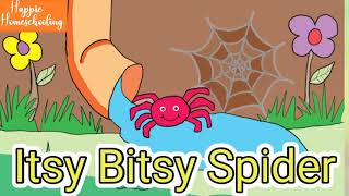 Itsy Bitsy Spider SONG  INCY WINCY SPIDER  ITSY BITSY SPIDER WITH LYRICS  nursery rhyme for kids [upl. by Ras55]