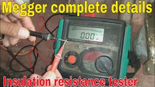 Megger complete introduction and testing procedure Insulation resistance tester Hindi Urdu Magger [upl. by Siryt195]