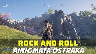 Rock and Roll  Ainigmata Ostraka Puzzle Location and Solution  Korinthia  AC ODYSSEY [upl. by Maharba]