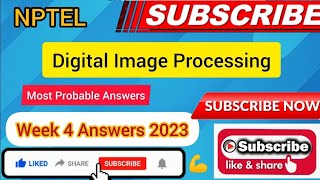 Digital Image Processing NPTEL Assignment 4 week 4 Answers 2024 [upl. by Marguerie]