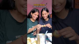 Panipuri Recipe♥️ hostel cookwithme cookingvlog minivlog shortsviral shorts panipuri [upl. by Zoldi]