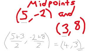 Midpoints of Two Points GCSE 91 Maths  KS3 Maths  KS2 Maths  Functional Skills Maths Level 12 [upl. by Bohaty]