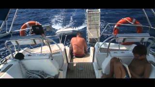 4 August 2010  Sailing in the Greek Ionian sea [upl. by Feerahs]