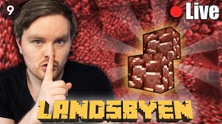 På Hemmelig Oppdrag i Nether 🤫  Landsbyen SMP 🔴Live [upl. by Amimej19]