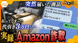 ある日代引きで届いたAmazon商品、3万円を支払うも夫は「頼んでない」…果たして犯人の目的は？巧妙化するネット詐欺の最新手口を徹底取材【かんさい情報ネットten特集ゲキ追X】 [upl. by Allerie]