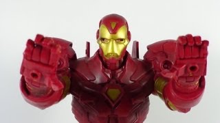 Marvel Legends Icons Iron Man Gold Variant Figure Review [upl. by Regdor]