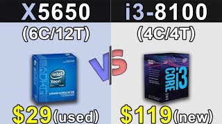 Xeon X5650 40GHz Vs i38100  Which is a Better Value For MONEY [upl. by Huai]