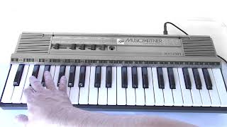 1985 Bontempi MusicPartner MS40 Portable Electric Farfisa Compact Organ [upl. by Tuesday]