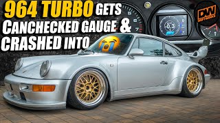 964 Turbo gets Canchecked Gauge amp Crashed Into [upl. by Ahsika]