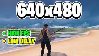 The Lowest Stretched Resolution in Fortnite 640x480 Fortnite chapter 4 [upl. by Odericus180]