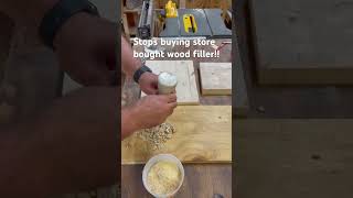 Stop buying store bought wood filler and just make your own with saw dust from the shopvac diy [upl. by Adyeren]