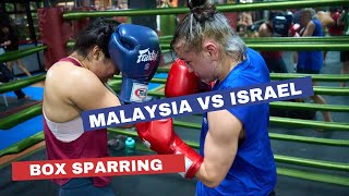 Female Box Sparring Raw  MMA Fighter vs Muay Thai [upl. by Anerom806]