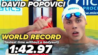 WJR David Popovici 🇷🇴 14297  200m Freestyle Final  European Champs 2022 [upl. by Ruthanne]