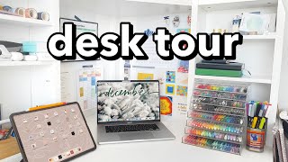 desk tour  organized amp aesthetic 💫 [upl. by Leslie238]