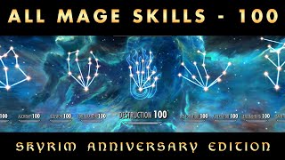 How to Level Up ALL MAGE SKILLS  100  2024  Fastest Method  Skyrim Anniversary Edition [upl. by Helli]