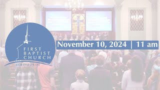 FBC Demopolis Sunday Worship  November 10 2024 [upl. by Irodim52]