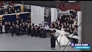 Viznitz Boro Park Rebbe Dances Mitzvah Tantz At his Enikels Wedding  Tammuz 5783 [upl. by Arait]