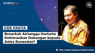 Benarkah Airlangga Hartarto Deklarasikan Dukungan kepada Anies Baswedan [upl. by Nayhr]