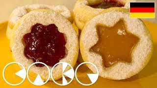 HILDABRÖTCHEN  SPITZBUBEN Weihnachtsplätzchen Rezept [upl. by Eisoj]