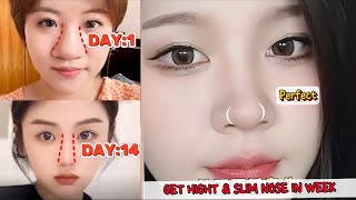 5 Min High Nose Exercise  Get a Perfect Naturally Slim Nose  Home Fitness Challenge [upl. by Ellehcin]