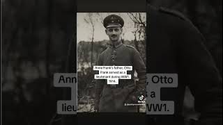 Anne Franks father Otto Frank served as a lieutenant during WW1 1914 history [upl. by Elocn]