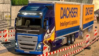 ETS 2 Mit dem VolvoTANDEM durch die Baustelle  ETS 2 Frankfurt Rebuild [upl. by Naelopan166]