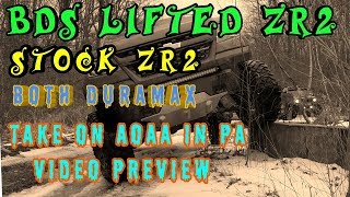 BDS lifted Duramax ZR2 off road at AOAA in PA  VIDEO PREVIEW [upl. by Theresa22]