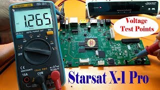 Starsat X1 Pro 4k Receiver All Voltage Test Points for Fault Troubleshooting A Detail in UrduHindi [upl. by Nerhtak]