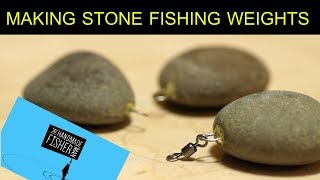 Making stone fishing weights or sinkers [upl. by Akaenahs]