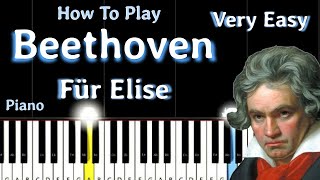 Beethoven  Für Elise  Very Easy Piano Tutorial For Beginners [upl. by Irish375]