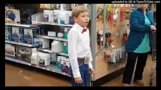 YODELING COUNTRY WALMART KID SINGING EDM REMIX BEST ONE YET WITH LYRICS [upl. by Elleral363]