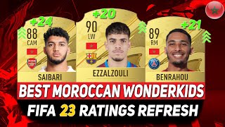 FIFA 23 WONDERKIDS 🇲🇦 ✸ BEST YOUNG MOROCCAN TALENTS ON CAREER MODE ftEZZALZOULISAIBARIBENRAHOU [upl. by Dell]