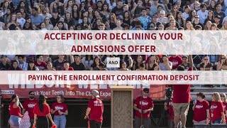 How to Accept or Decline Your Admissions Offer [upl. by Onitrof]