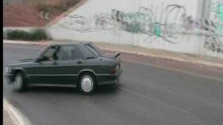 mercedes 190e 23 16v drift in greece [upl. by Meter]