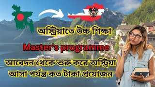 Calculation of the Total Cost for Masters Programme in Austria Bangla Vlog [upl. by Ikkiv718]