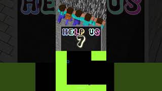 HELP Herobrine And His Friends Stop The Wall  Blue Bouncing Square [upl. by Winters]