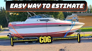 How To Calculate Boats CENTER OF GRAVITY Inboard to Outboard Conversion [upl. by Jonathon]