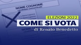 Come votare senza errori alle elezioni di domenica il video della scheda [upl. by Asen206]