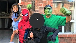 Marvel Avengers Infinity War Superhero Kids pretend play part 2 [upl. by Ahsemit]