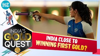 Olympics 2024 Indias Manu Bhaker In Gold Race Hockey Team Badminton Aces Preeti Shine In Paris [upl. by Lanam]