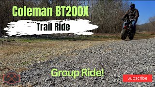 Coleman BT200X Trail Ride  Turkey Bay In Kentucky Group Mini BikePit Bike Ride [upl. by Ramos]