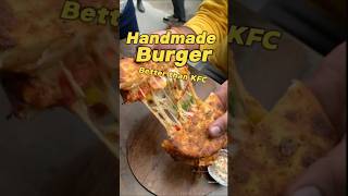 Handmade burger better than KFC 🥵😱shorts indianstreetfood [upl. by Akelam]