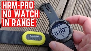 How to use the Garmin HRMPRO Without a Watch In Range [upl. by Norak]