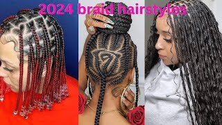 2024 Latest Braid hairstyles For women [upl. by Bogosian245]