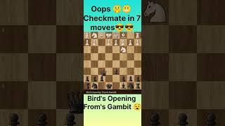 chess constrainedviewopening chessgamebirdsopening shortsshortvideo viralvideo viralshort [upl. by Simsar709]