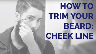 How to trim your cheek line for your beard [upl. by Yolanthe711]