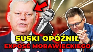 Morawiecki miał wygłosić exposé ale na mównicy pojawił się Suski [upl. by Rafe454]